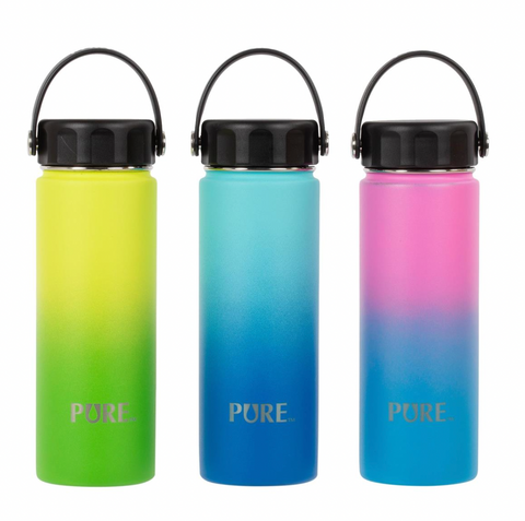 PURE 600ml Thermal SS Bottle with Carrying Handle