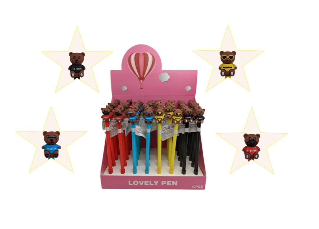 Clothed Bear Gel Pen