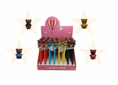 Clothed Bear Gel Pen