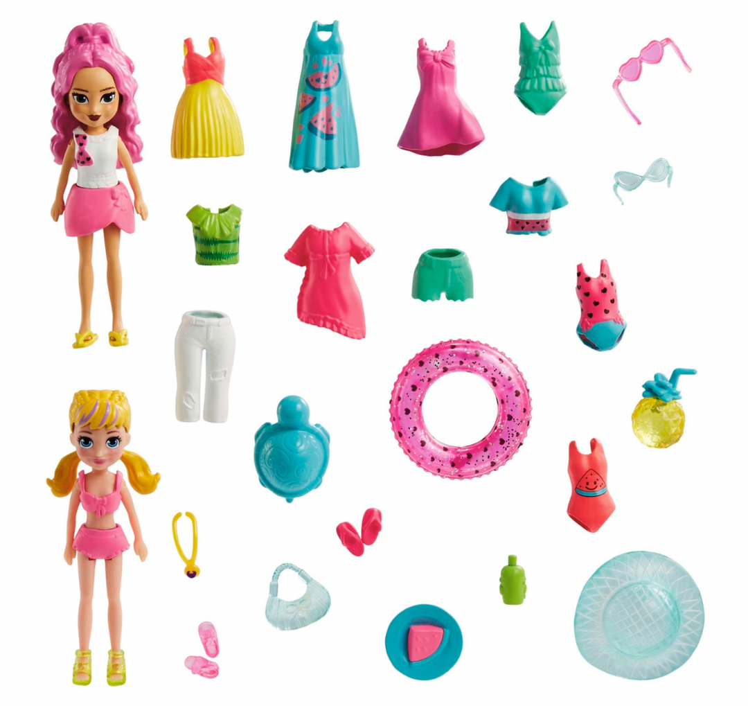 Polly Pocket Watermelon-Scented Fruity Pool Fun Fashion Pack