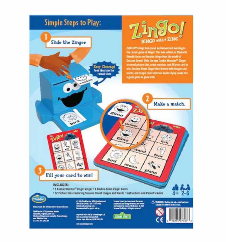 Zingo! Bingo with a Zing Sesame Street Edition