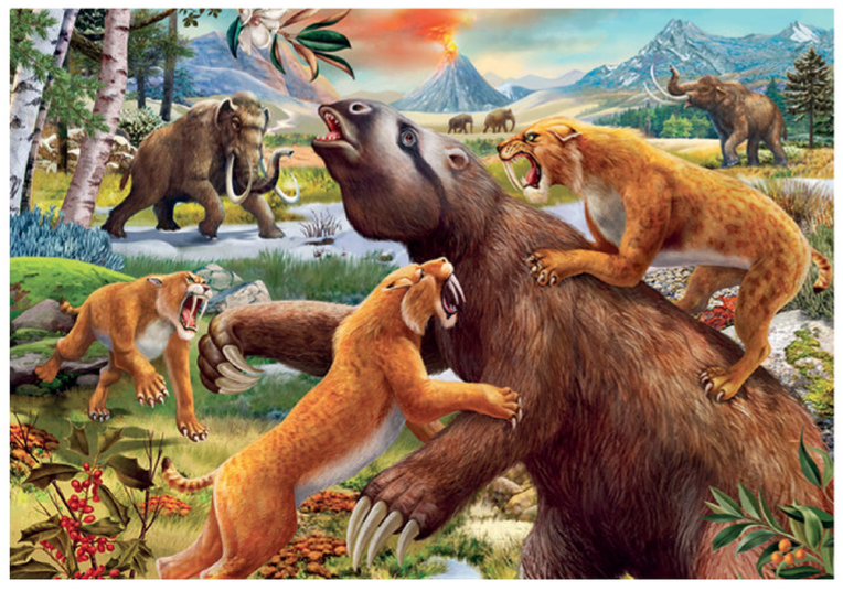 Ravensburger Jurassic Wildlife 2x24pc Puzzle