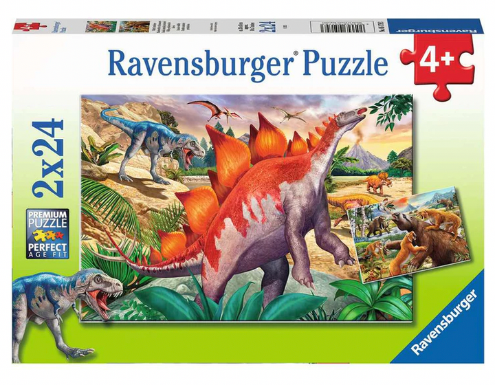 Ravensburger Jurassic Wildlife 2x24pc Puzzle