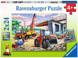 Ravensburger Construction & Cars 2x24pc Puzzle