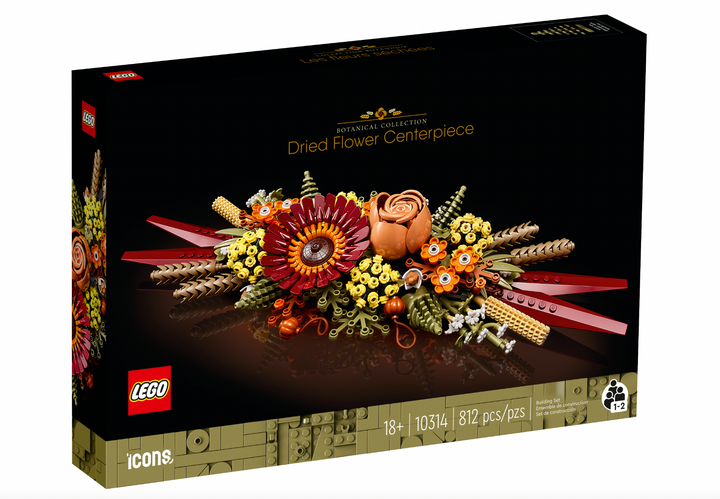Lego Icons Dried Flower Centerpiece