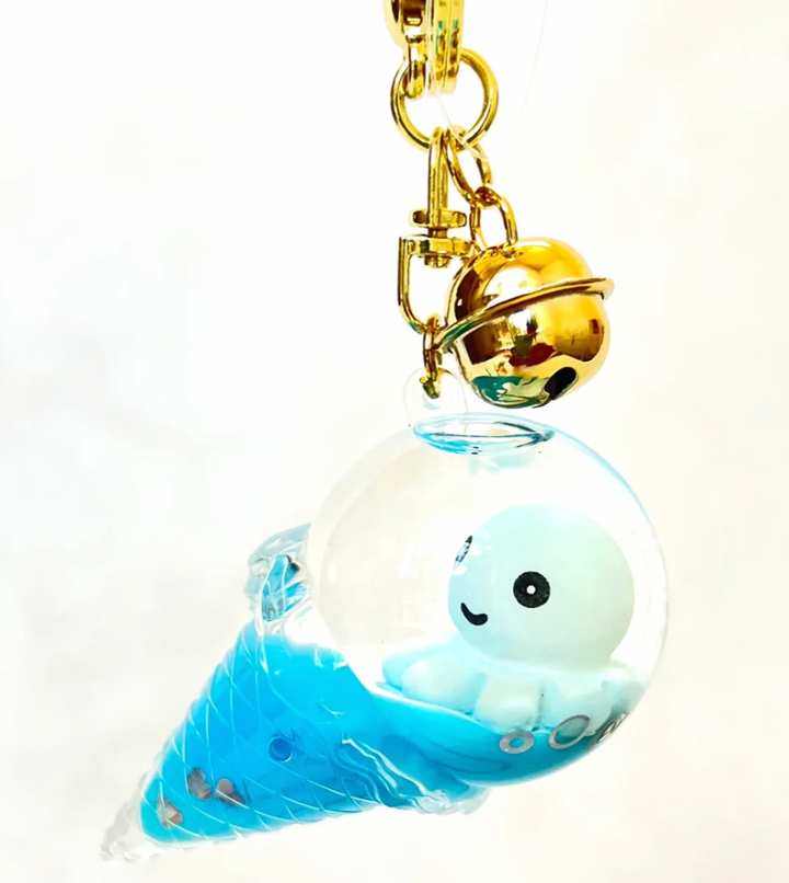 Octopus Ice Cream Floaty Keycharm Assorted
