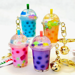 Pastel Round Top Floaty Keycharm Assorted