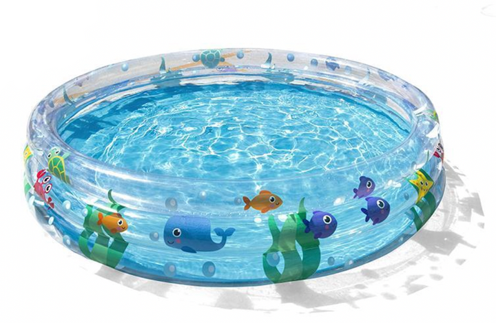 60" Inflatable 3-Rings Pool Ocean Life Design