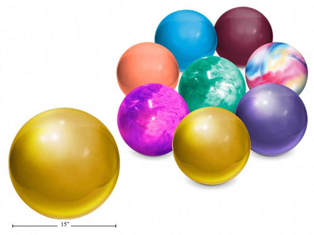 15" Marble Design Playground Ball Assorted