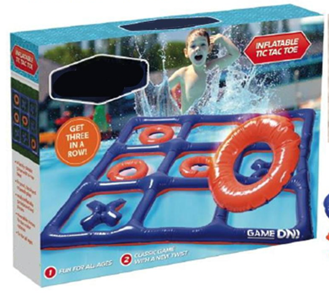 Pool Party Inflatable Tic-Tac-Toe Game