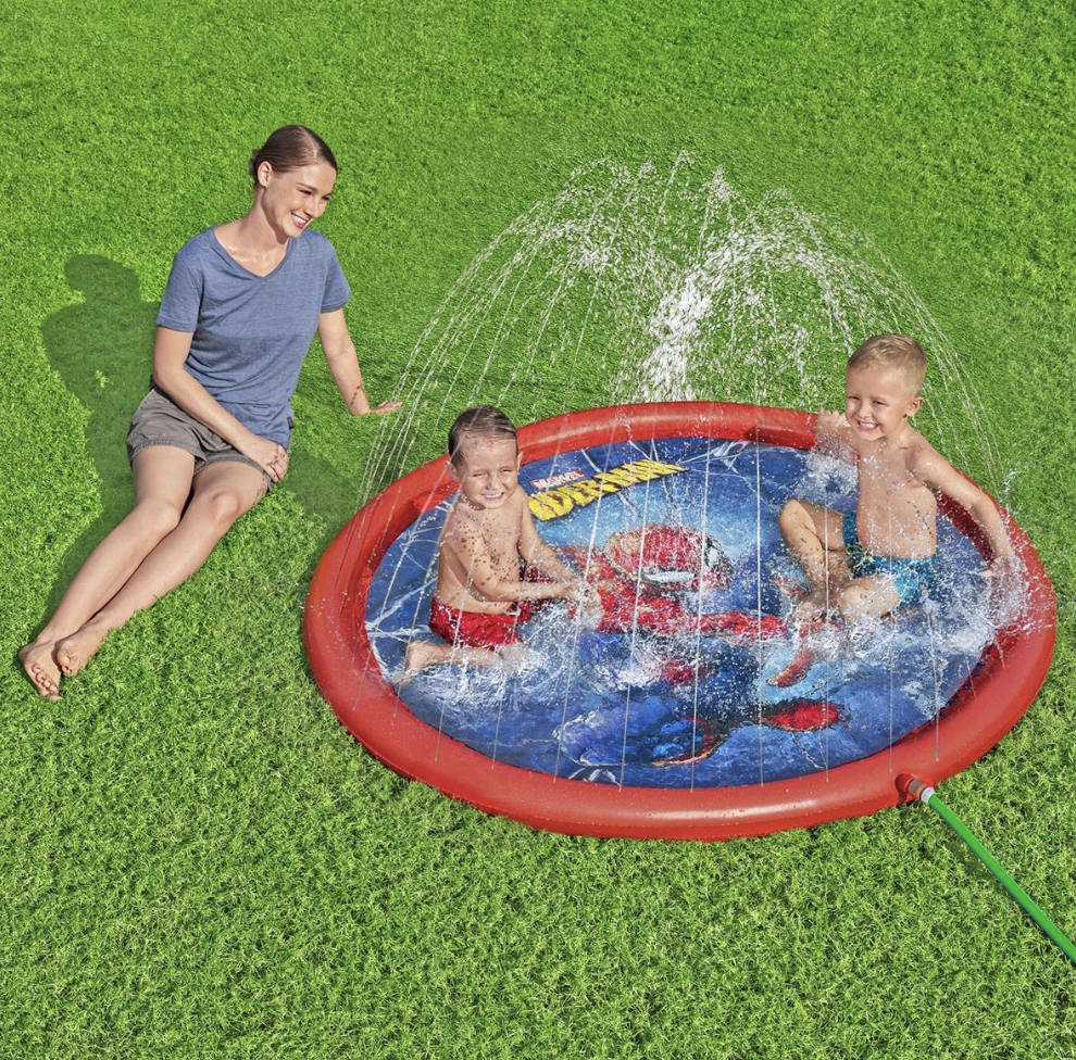 Spiderman 65" Round Inflatable Splash Pad