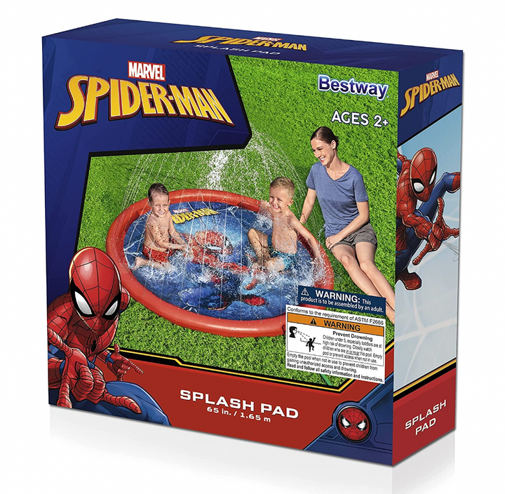 Spiderman 65" Round Inflatable Splash Pad