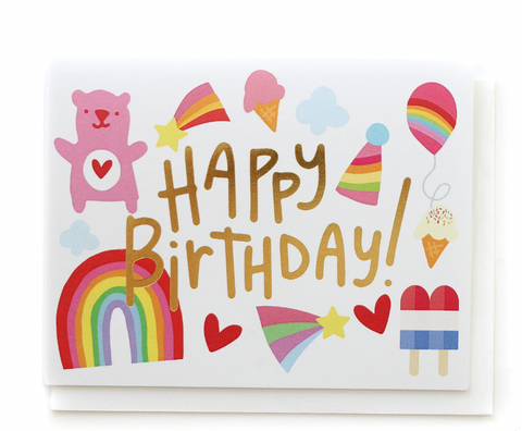 1980's Happy Birthday Card