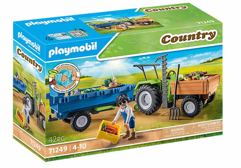 Playmobil Country Harvester Tractor with Trailer
