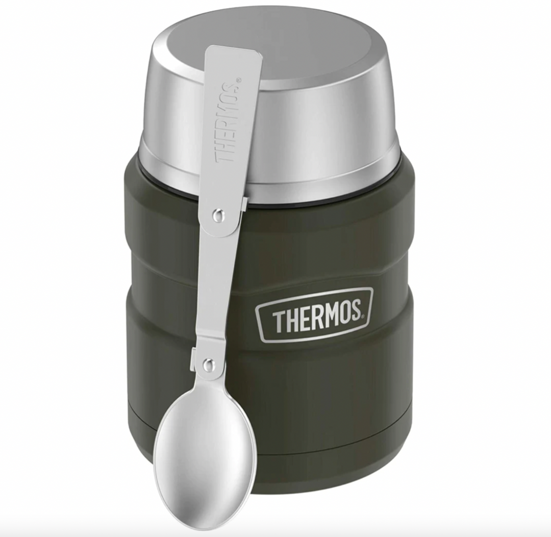 Thermos Stainless King Stainless Steel Food Jar 16oz with Spoon