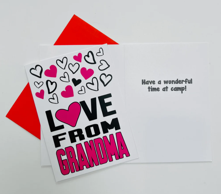 Summer Camp Greeting Card - Love From Grandma