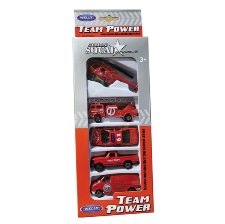 Die-Cast Fire Vehicles 5 Pack