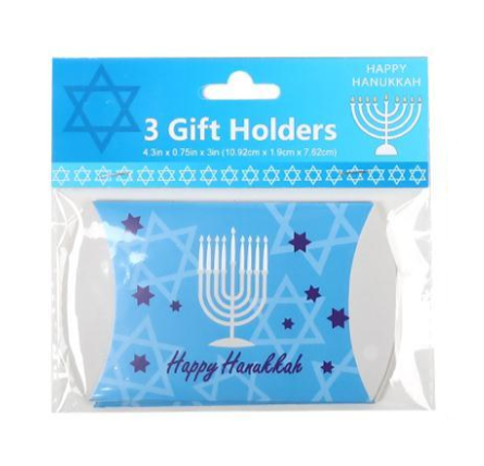Chanukah Themed Gift Card Holders 3 Pack