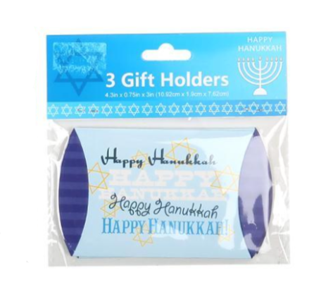 Chanukah Themed Gift Card Holders 3 Pack