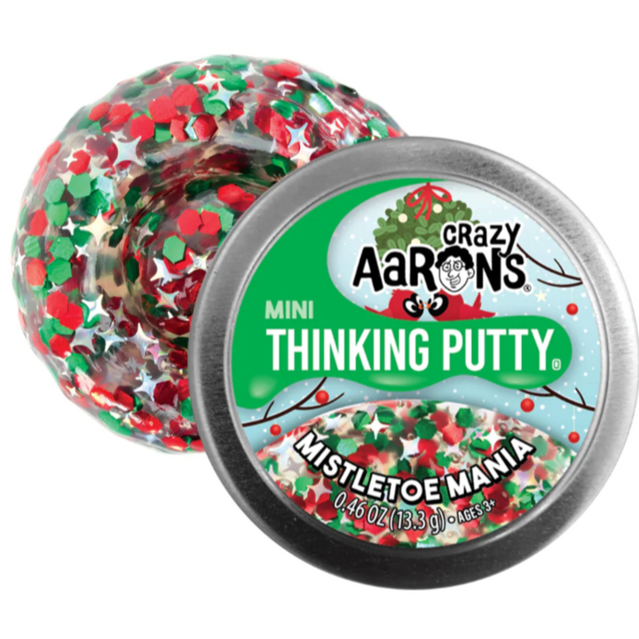 Crazy Aarons Thinking Putty Mini Tin - Holiday/Winter Styles Assorted