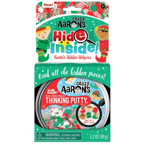 Crazy Aaron's Santa's Hidden Helpers Thinking Putty