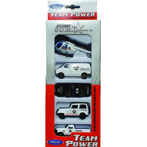 Die-Cast Police Vehicles 5 Pack