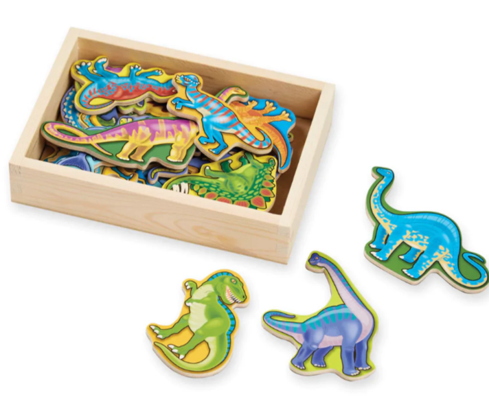 Wooden Dinosaur Magnets