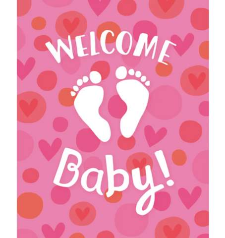 Welcome Baby Girl Enclosure Card