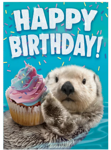 Birthday Otter Birthday Card