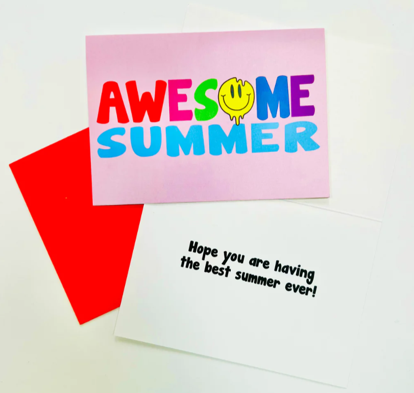 Summer Camp Greeting Card - Awesome Summer
