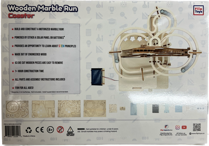 Wooden Marble Run Kit - Coaster