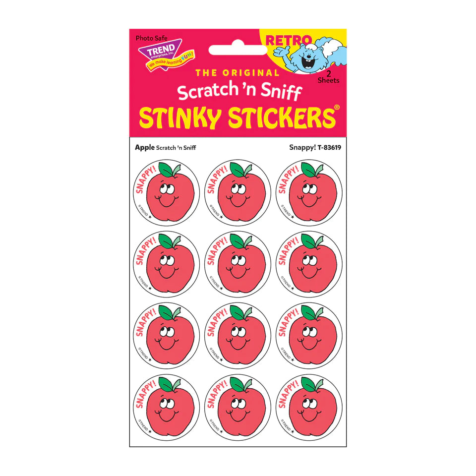 Snappy! Apple Scent Retro Scratch 'n Sniff Stinky Stickers