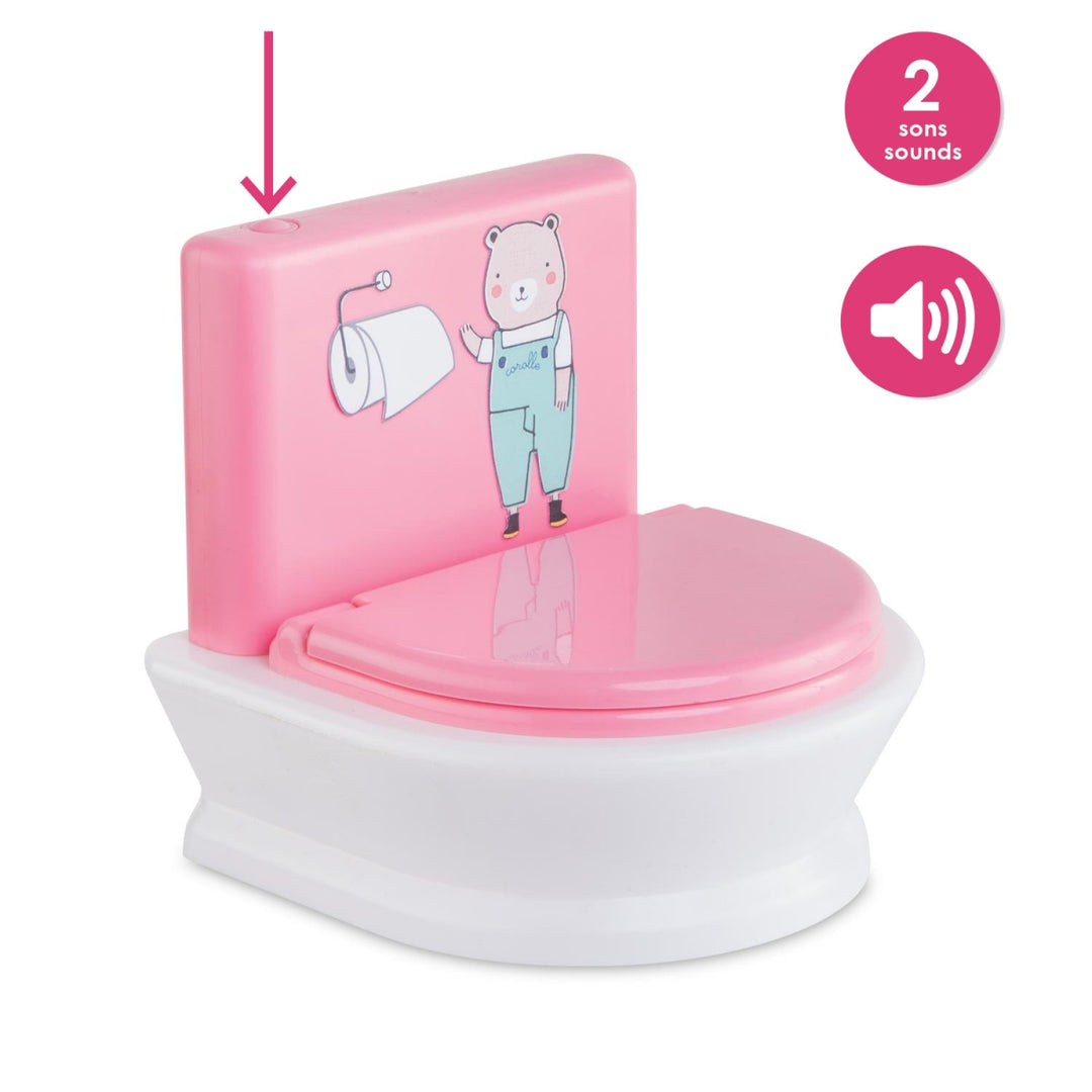 Corolle Interactive Toilet for 12 & 14" Baby Doll