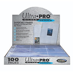 Ultra Pro Card Supplies Silver Series 9-Pocket Pages - 10 Pack