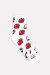 Teen/Women Crew: Strawberry Socks