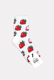 Teen/Women Crew: Strawberry Socks