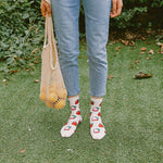 Teen/Women Crew: Strawberry Socks