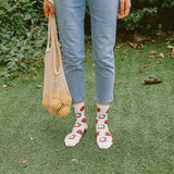 Teen/Women Crew: Strawberry Socks
