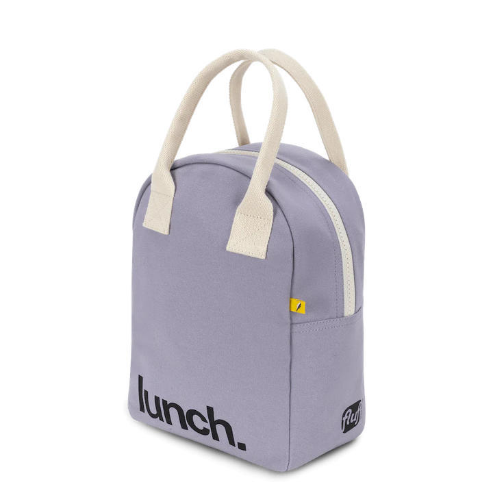 Fluf Lavender Zipper Lunch Bag
