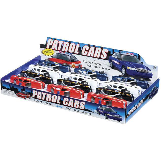 Die Cast Patrol Car Pull Back Vehicle