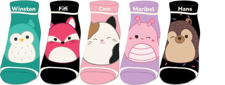 Squishmallow Character Ankle Socks 5-Pack (Teen/Adult)