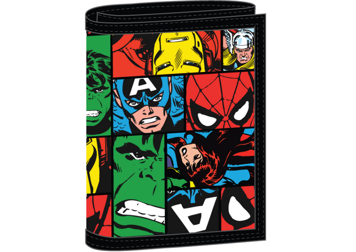 Marvel Character Collage Kids Trifold Wallet