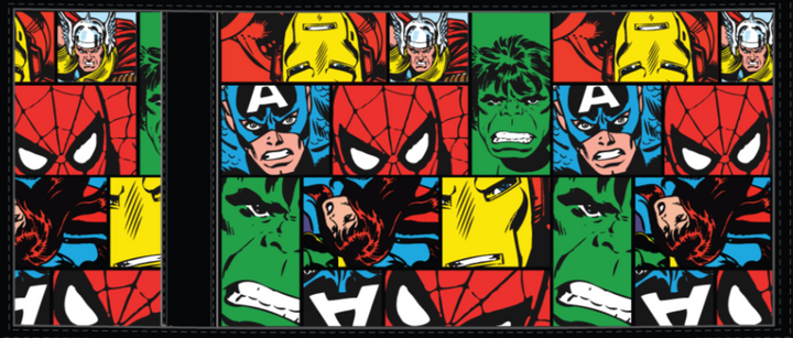 Marvel Character Collage Kids Trifold Wallet