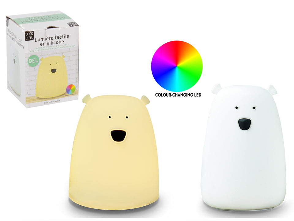 LED Silicone Touch Light - Polar Bear -FINAL SALE