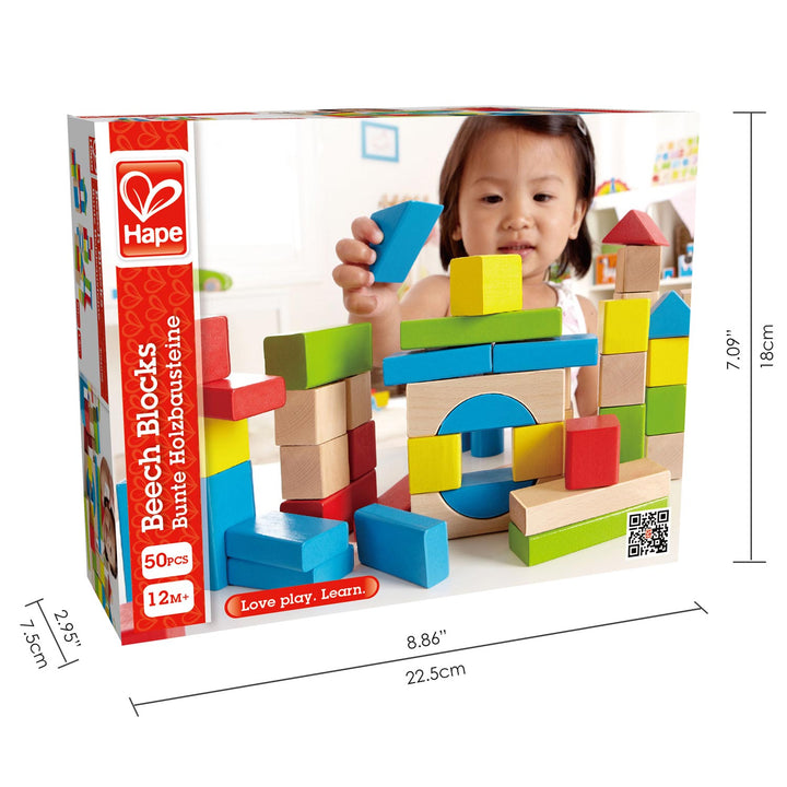 Hape Maple Blocks 50 Piece Set