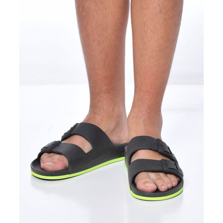 Cacatoes Brasilia - Carbone Yellow Fluo Scented Sandals - Kids/Teen FINAL SALE