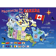 Ravensburger Map Of Canada Jigsaw Puzzle 100pc