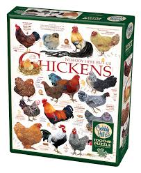 Cobble Hill Chicken Quotes 1000 Piece Puzzle