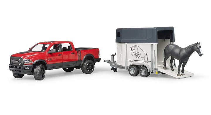 RAM 2500 Power Wagon with Horse Trailer and Horse