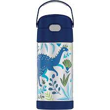 Thermos FUNtainer Bottle W/ Carry Handle & Straw 355ml- Assorted Designs